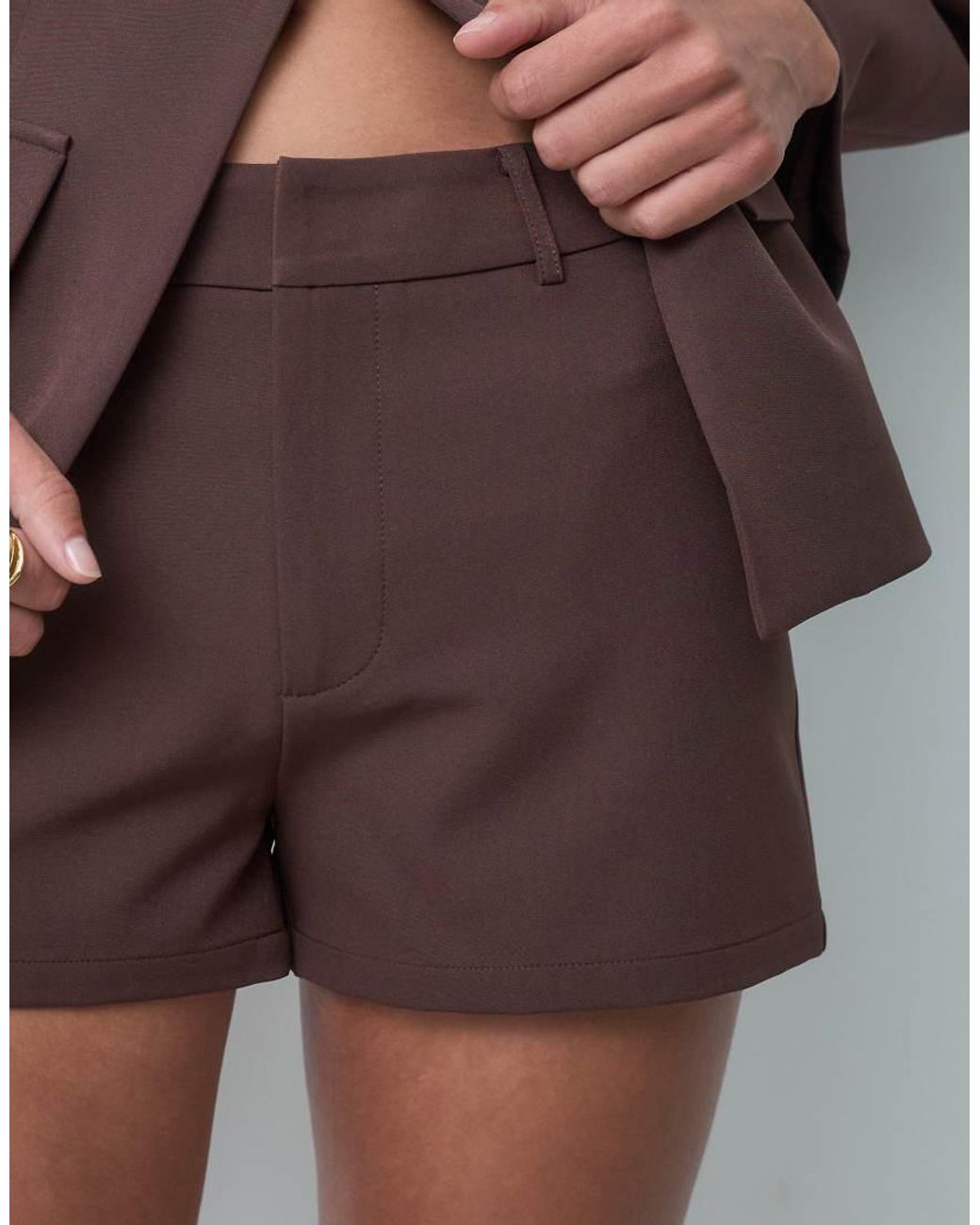 The Frolic Brown Exclusive Tailored Short Set