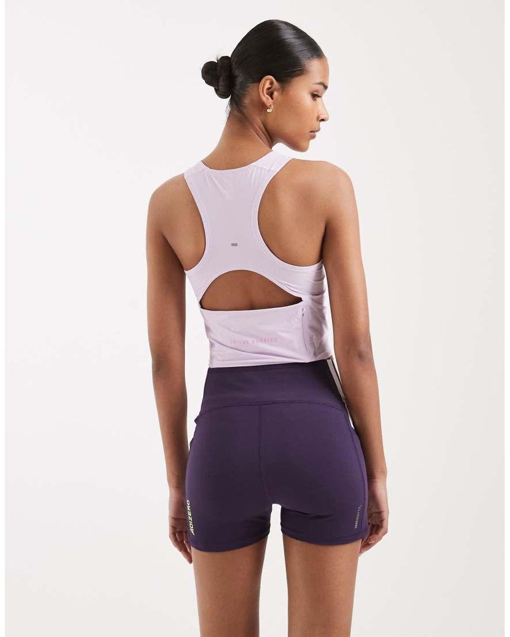 Adidas Originals White Adizero Short Leggings