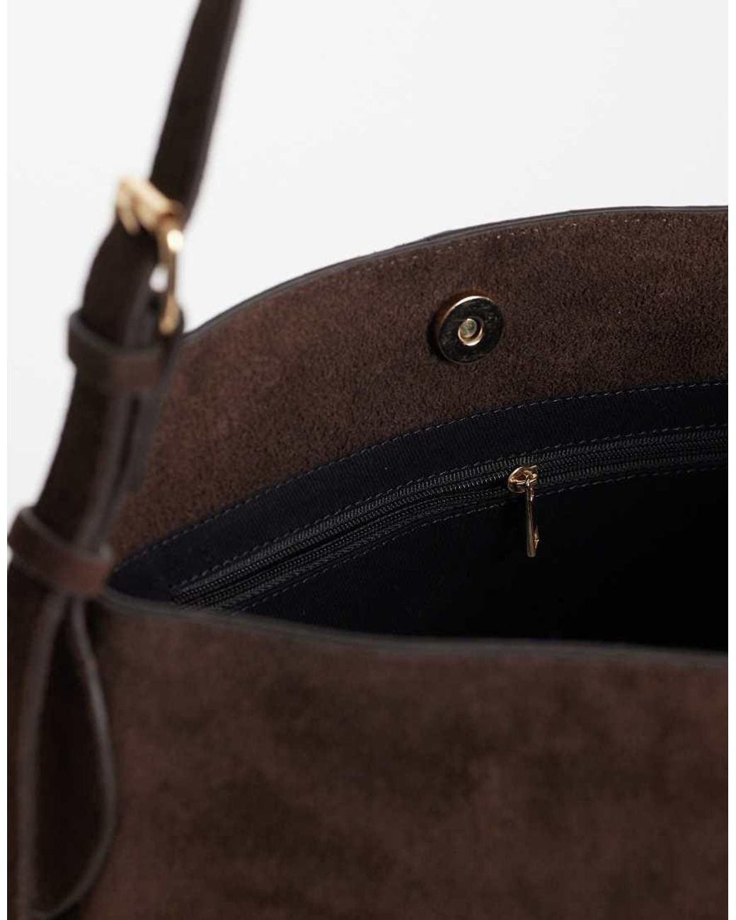 ASOS Brown Suede Bucket Bag