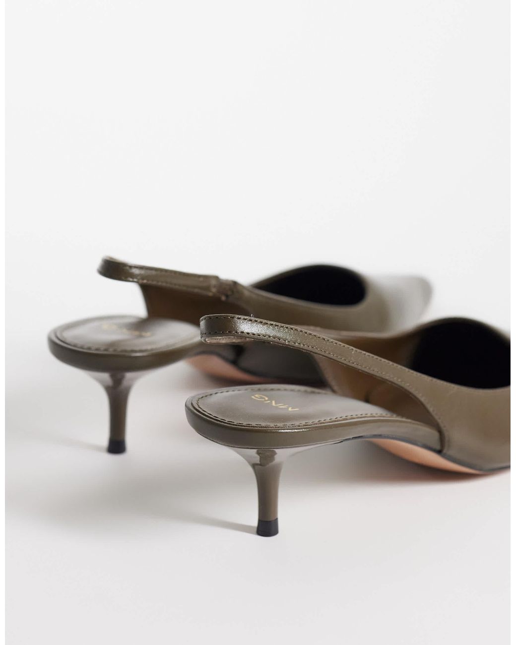 Mango White – slingback-schuhe