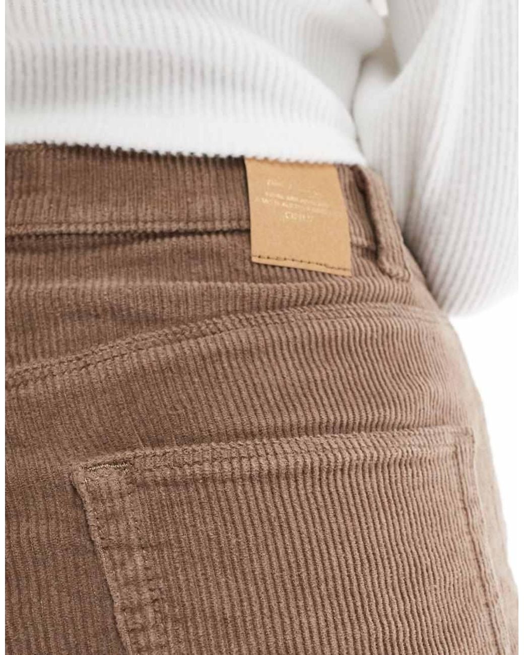 ONLY White Hope High Waist Wide Leg Cord Pants
