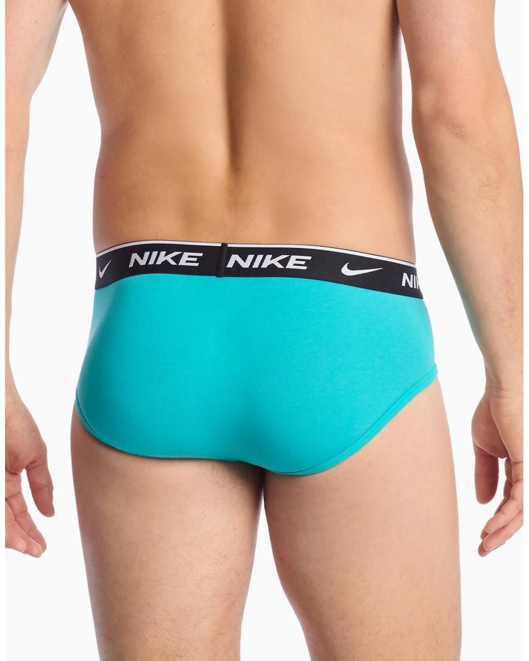 Nike Blue Dri-fit Essential Cotton 5 Pack Hip Briefs for men