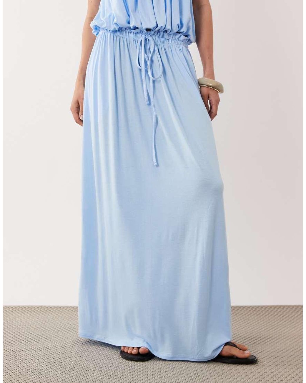 ASOS Blue Co-ord Midi Skirt