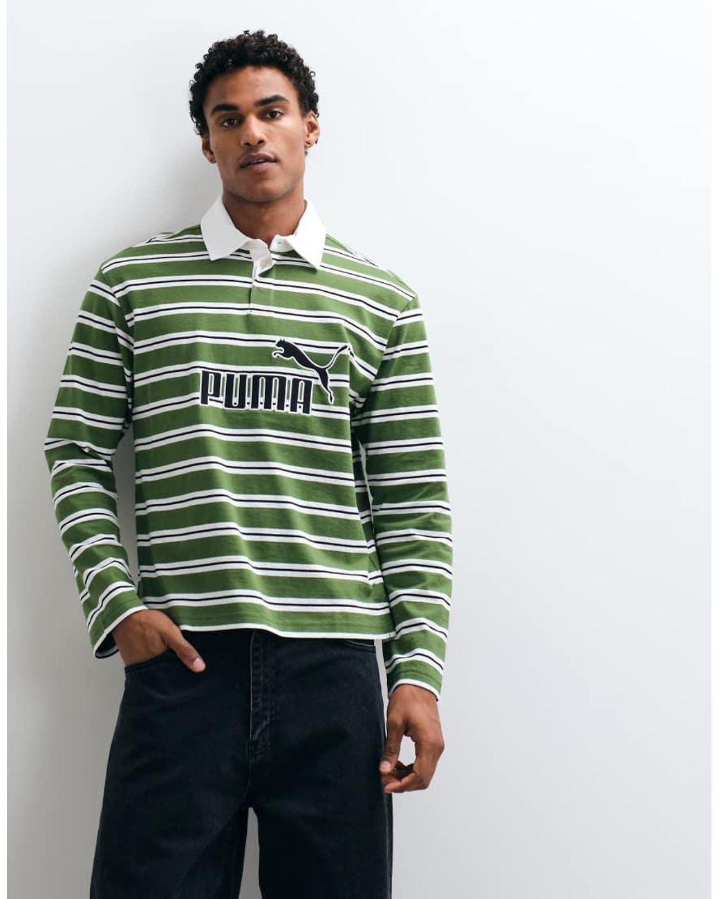 PUMA Green Essentials Elevated No. 1 Relaxed Rugby Polo for men