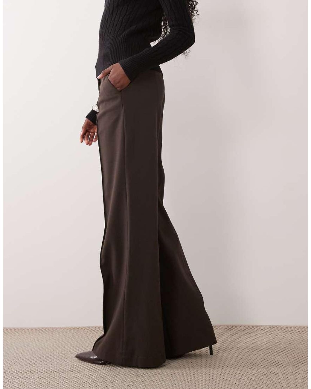 Mango Black Tailored Flared Pants