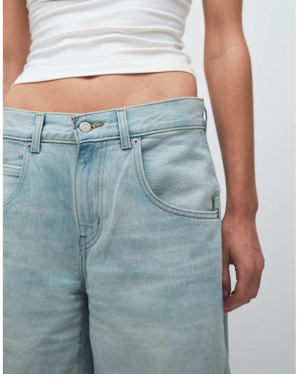 Levi's Blue Super Baggy Long Denim Jorts