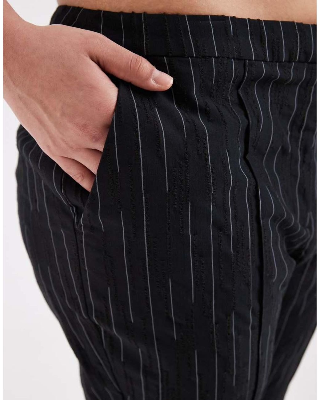ASOS Black Curve Cropped Kick Flare