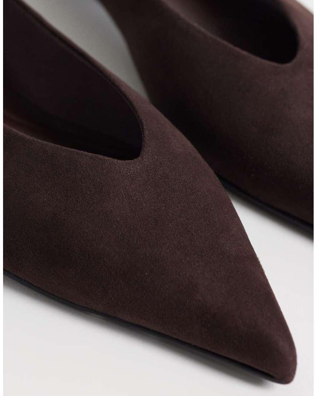 ASOS Black Lari Pointed Ballets