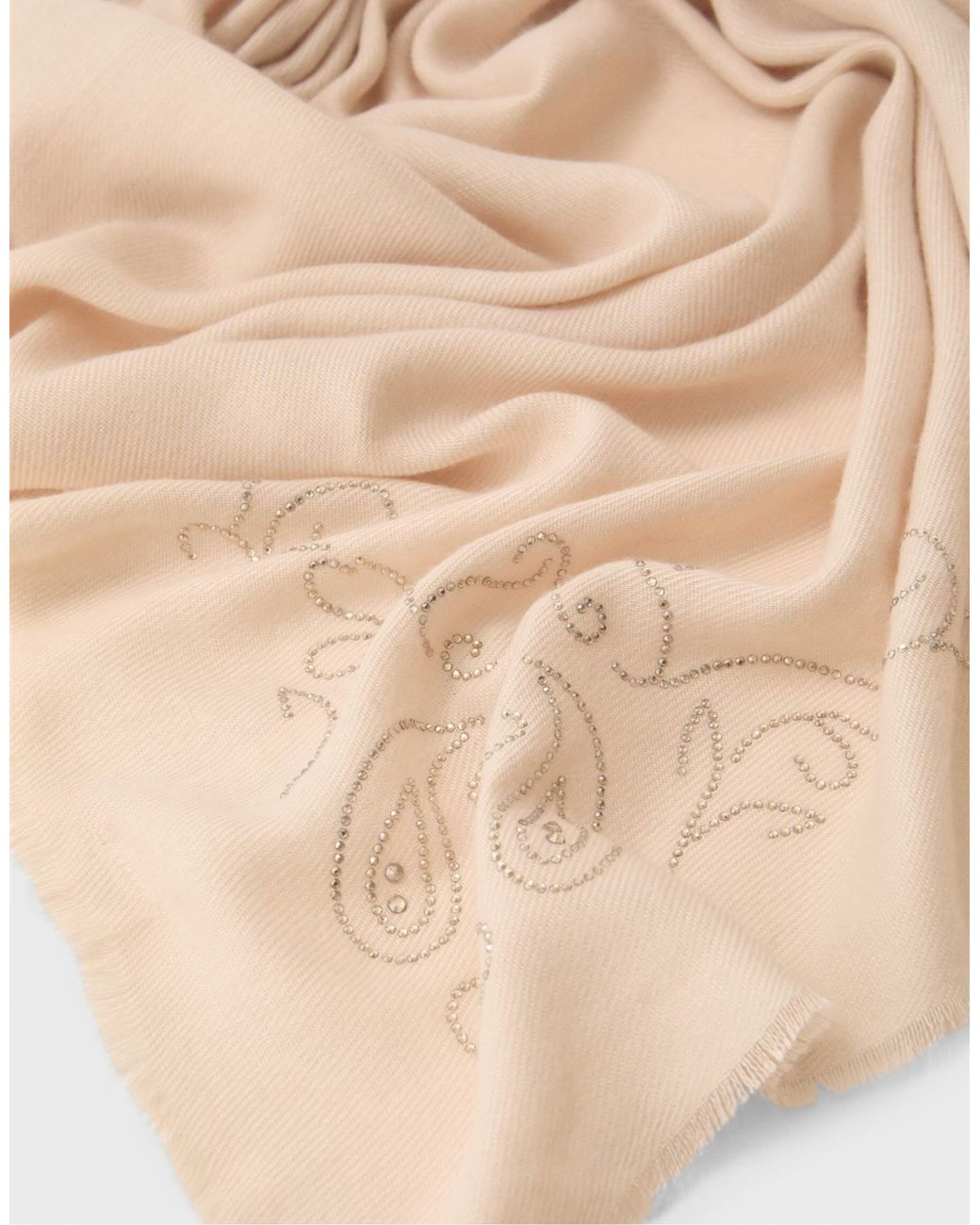 Écharpe à strass écru Stradivarius en coloris Natural