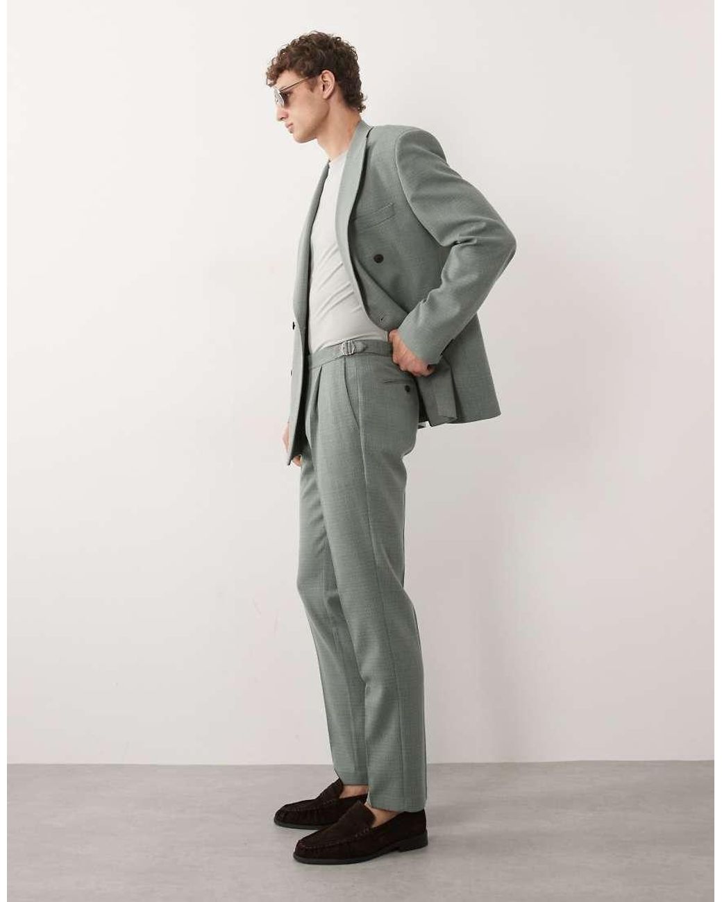 ASOS White Slim Suit Jacket With Wool for men