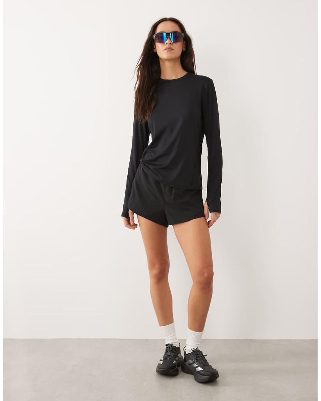 4505 Black Icon Active Quick Dry Long Sleeve Running Top