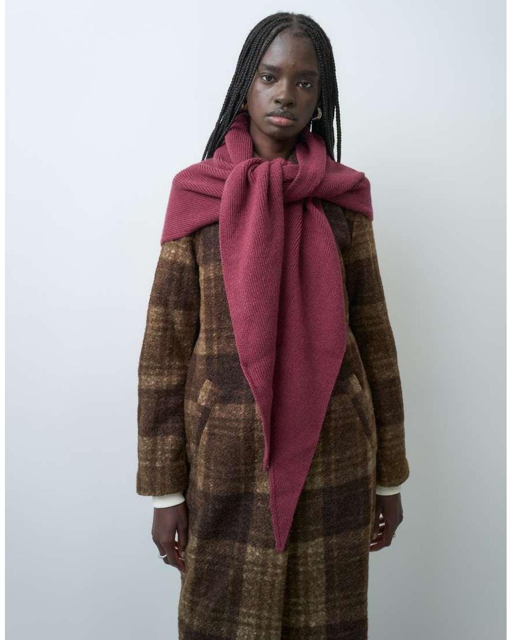 Pieces Red Triangle Scarf
