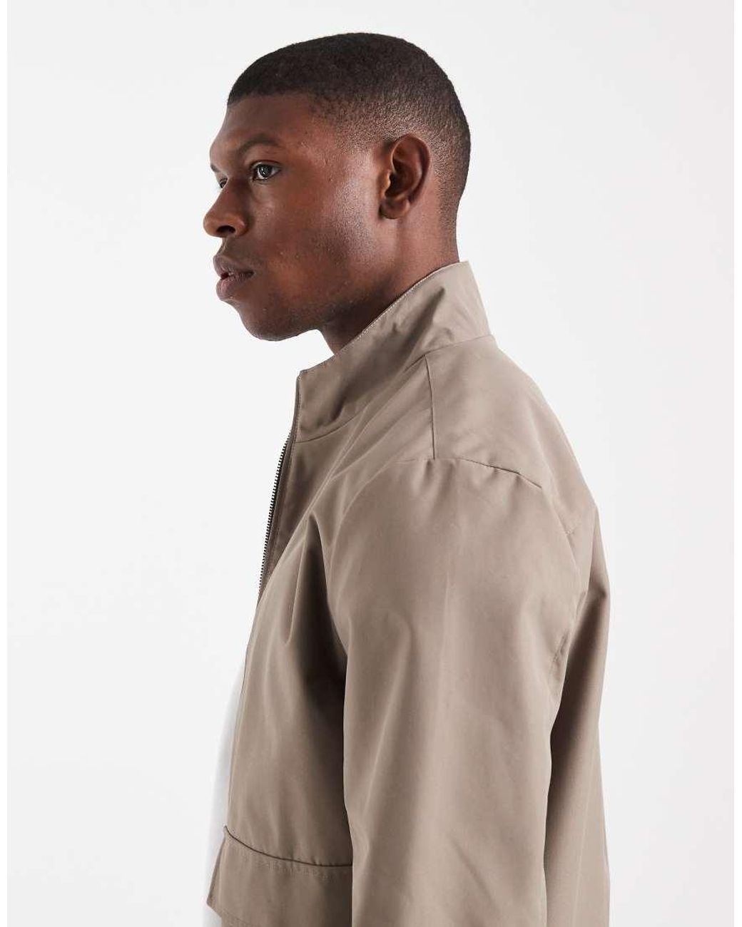 Threadbare Natural Harrington Jacket for men