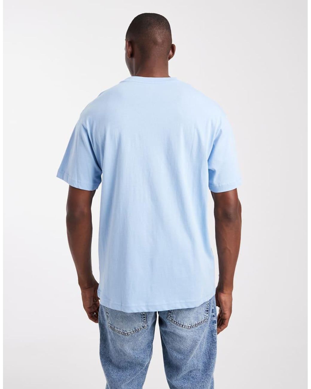 Cotton On Blue Loose Fit T-shirt for men