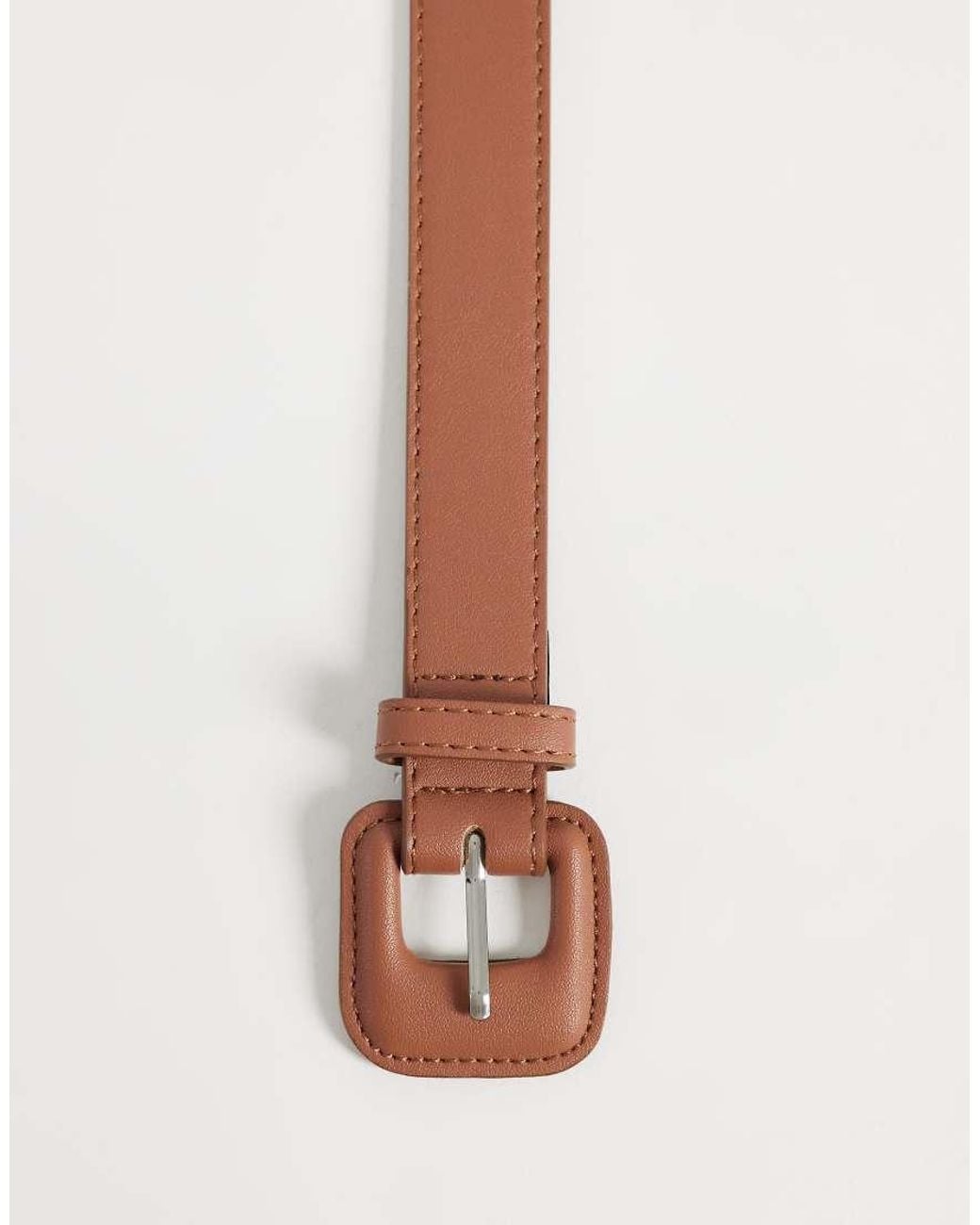 Vero Moda Brown Large Buckle Belt