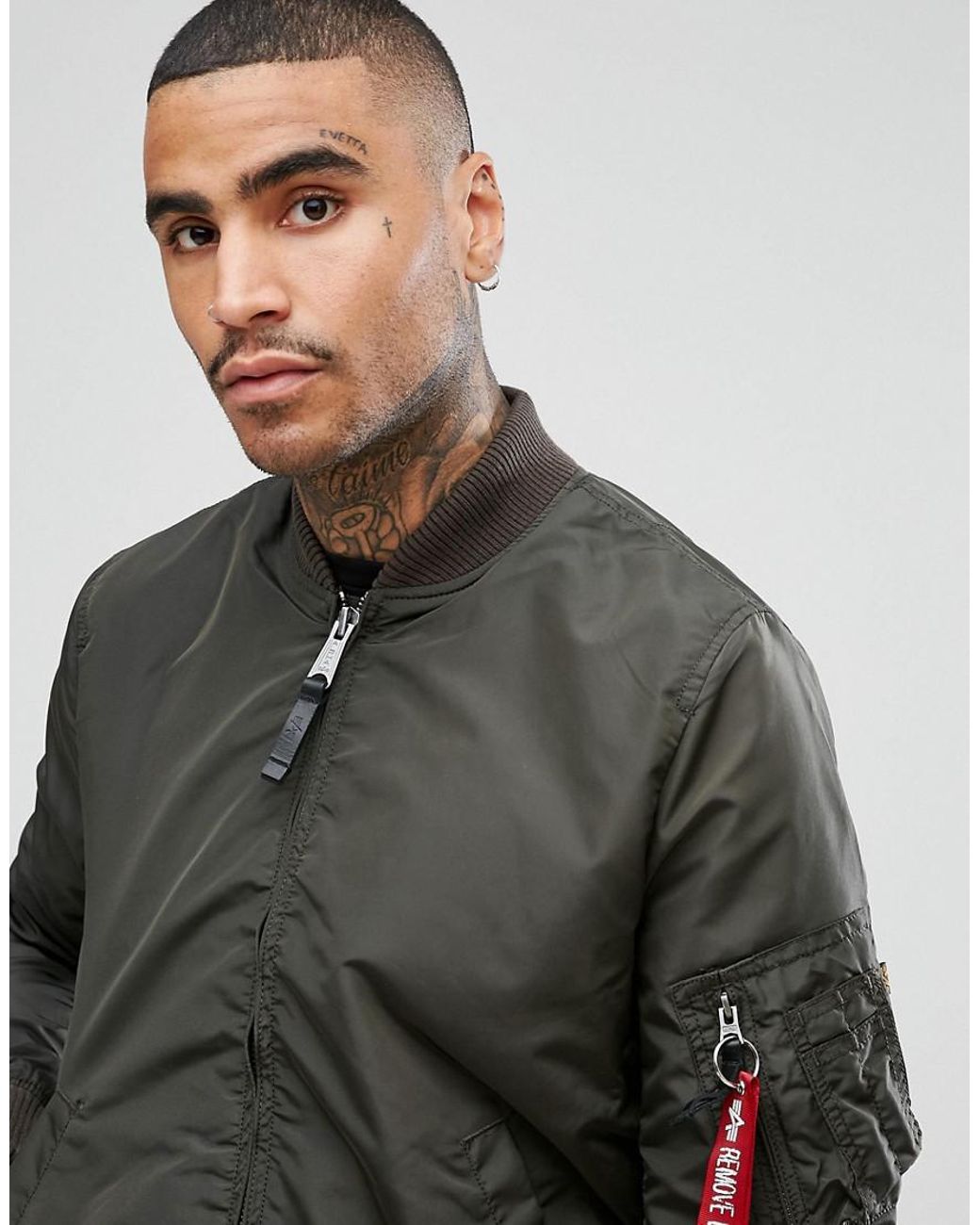 Alpha Industries Ma 1 Tt Bomber Jacket Slim Fit In Rep Grey in Grey for Men Lyst Australia