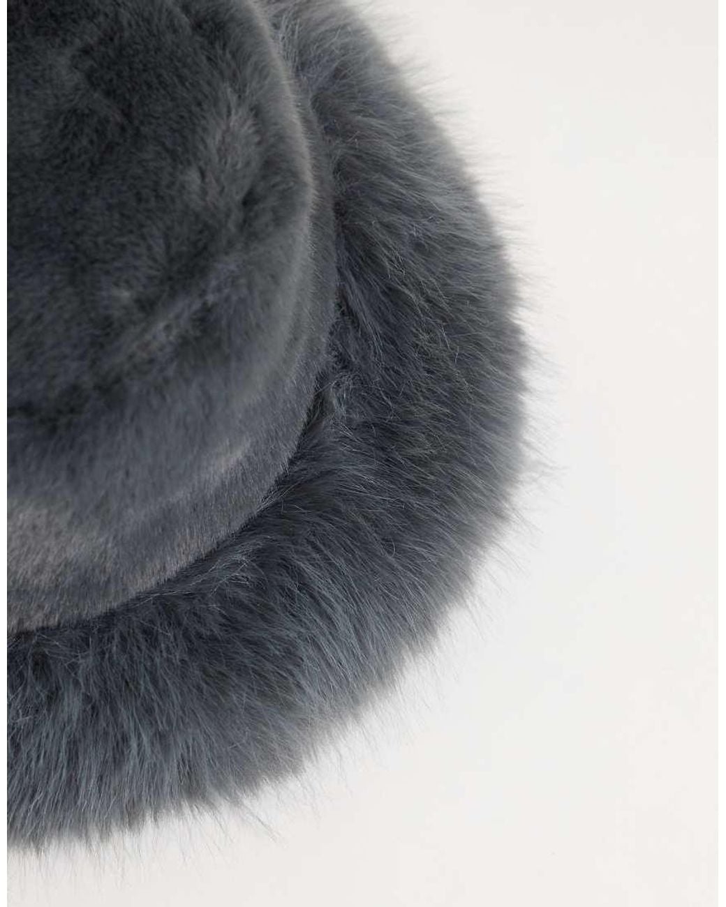 Kaiia Gray Exclusive Faux Fur Bucket Hat