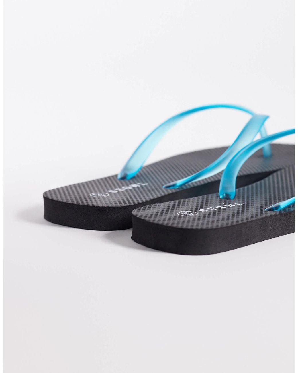 SEQWL Blue Jelly Strap Flip Flip