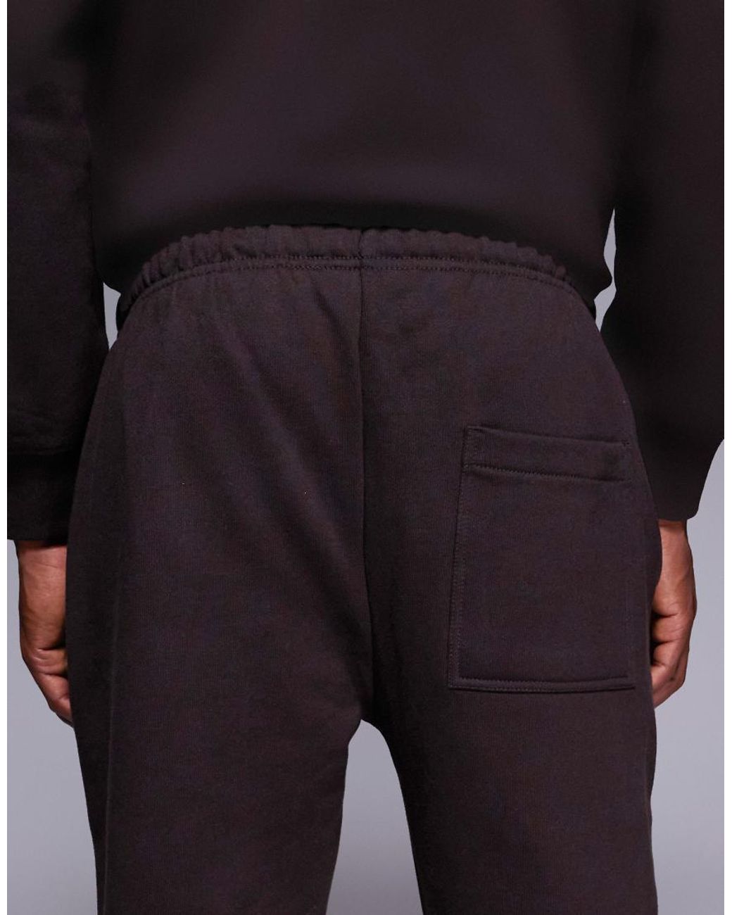 ASOS Blue Premium Heavyweight Straight Leg Joggers for men