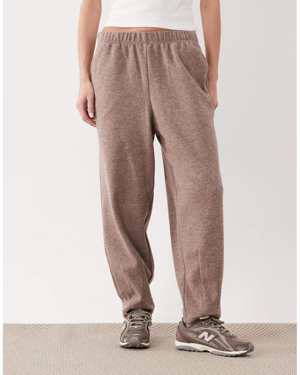 Threadbare Natural – gestrickte jogginghose