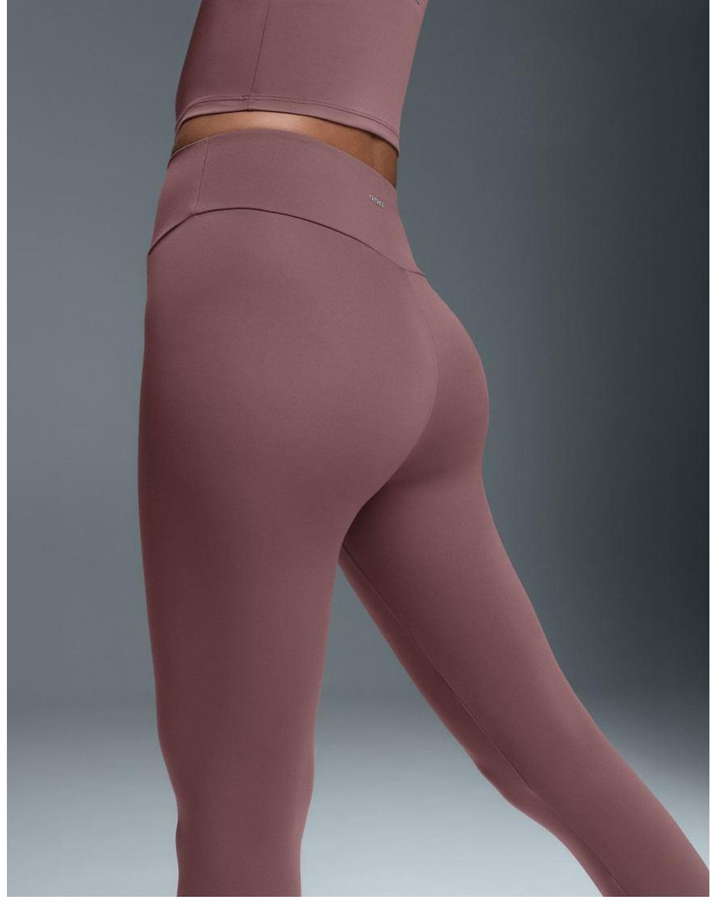 Oysho Gray Comfortlux High-waisted Ankle-length leggings