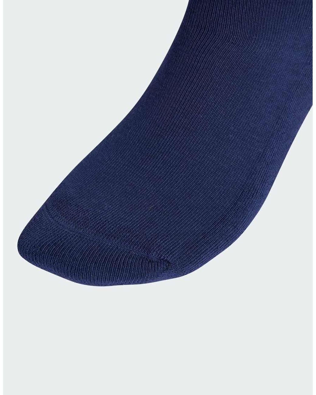 Adidas Originals Blue Trefoil Cushion Crew Socks 6 Pairs
