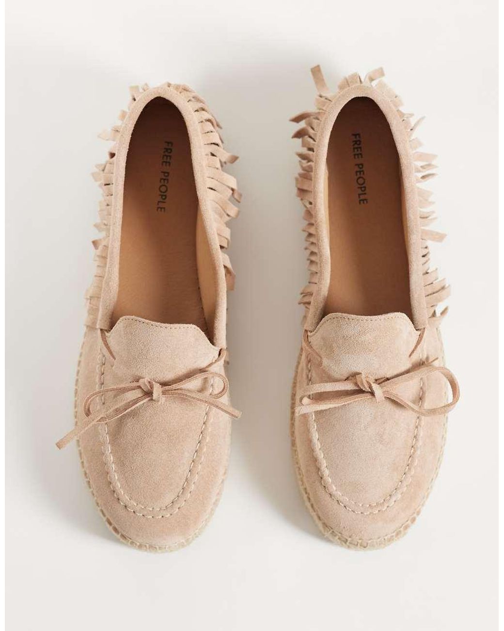 Free People Natural Faraway Fringe Espadrilles