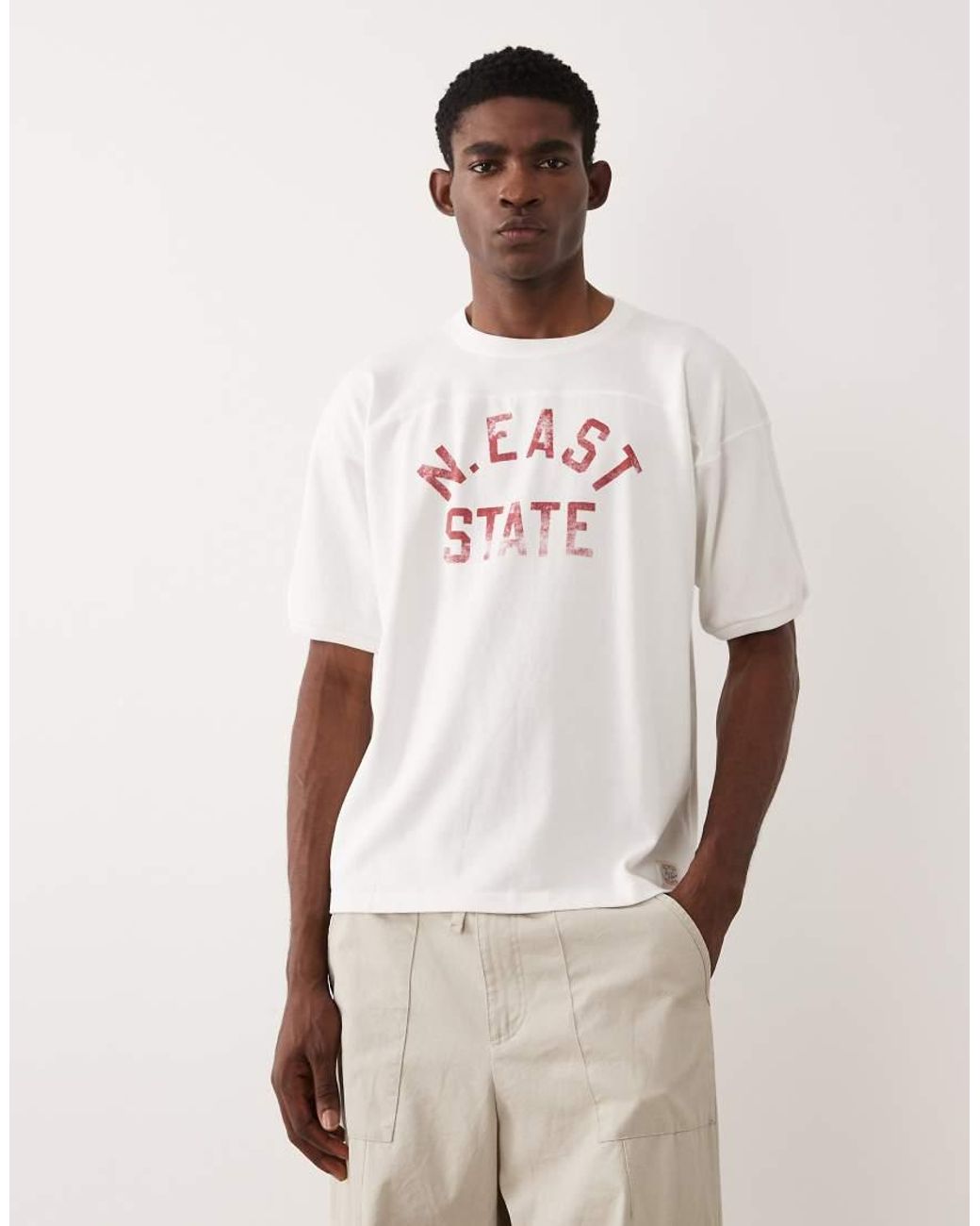 Polo Ralph Lauren Natural Varsity Back Print T-Shirt for men