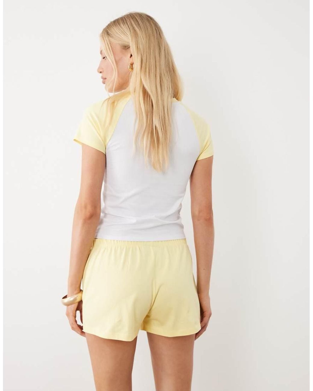 ASOS Natural Shorts Co-ord