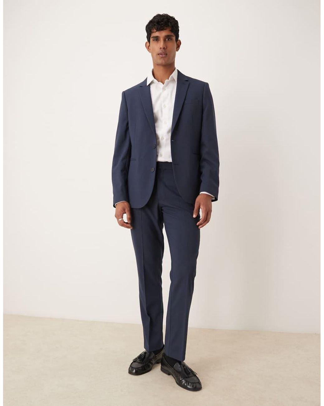 ASOS Blue Slim Suit Jacket for men
