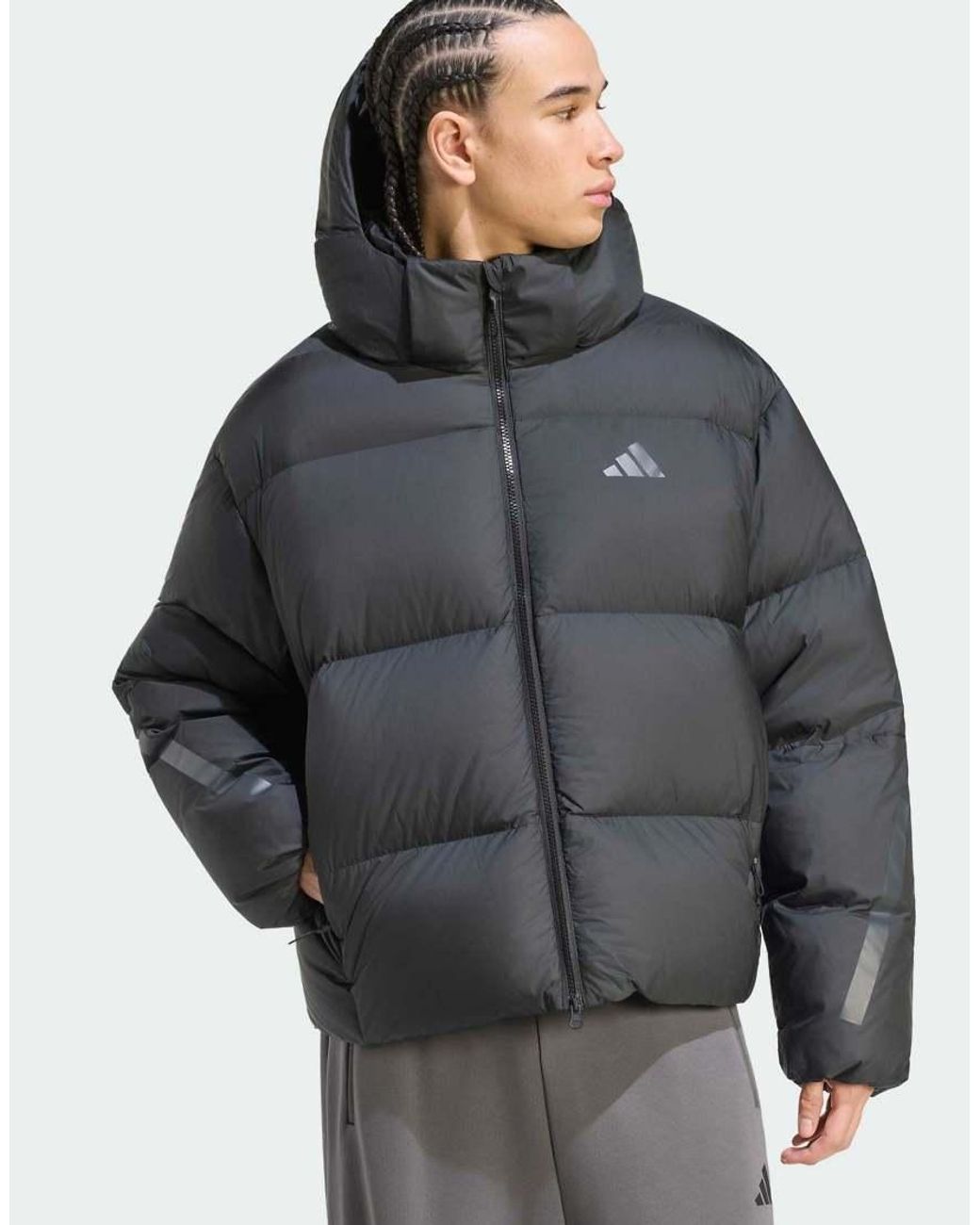 Adidas Originals Gray Z.N.E. Puffer Down Jacket for men