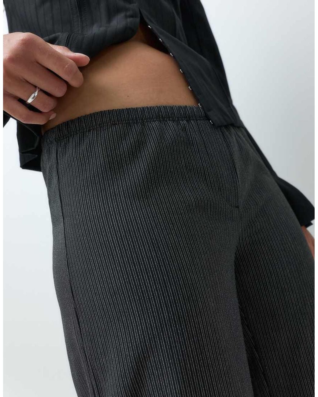 Weekday Blue Pull On Trousers