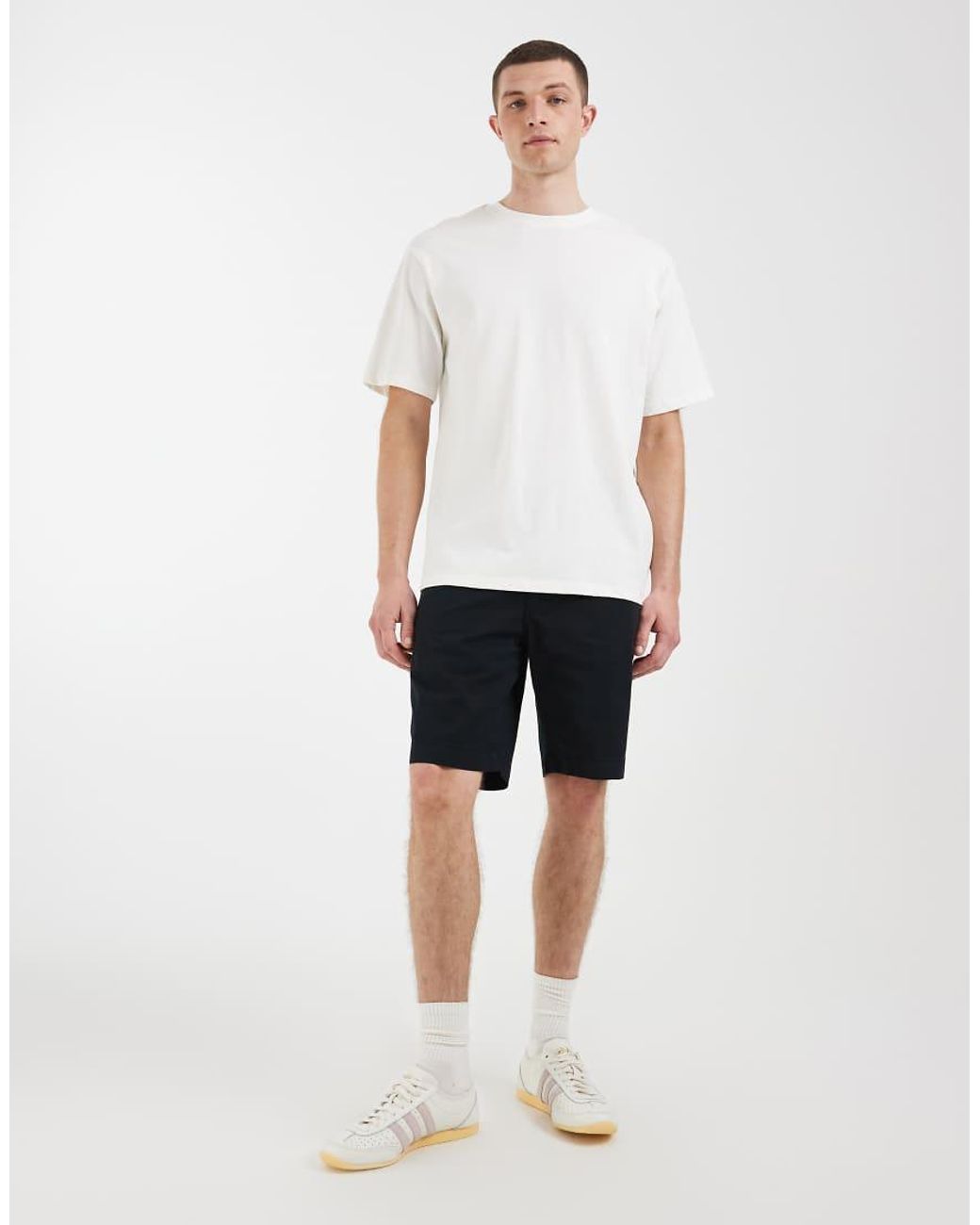 Blend White 100% Cotton Oversized T-shirt for men
