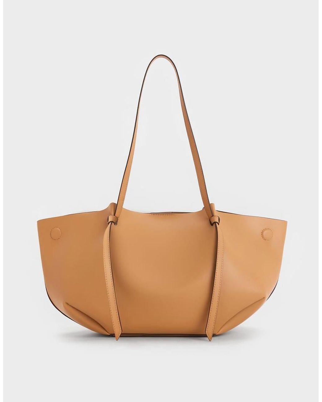 Charles & Keith Brown Calla Tote Bag