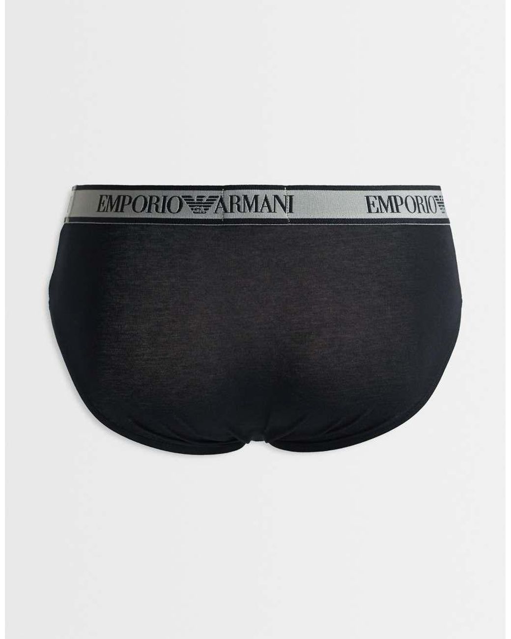 Emporio Armani Black Bodywear 3 Pack Briefs for men