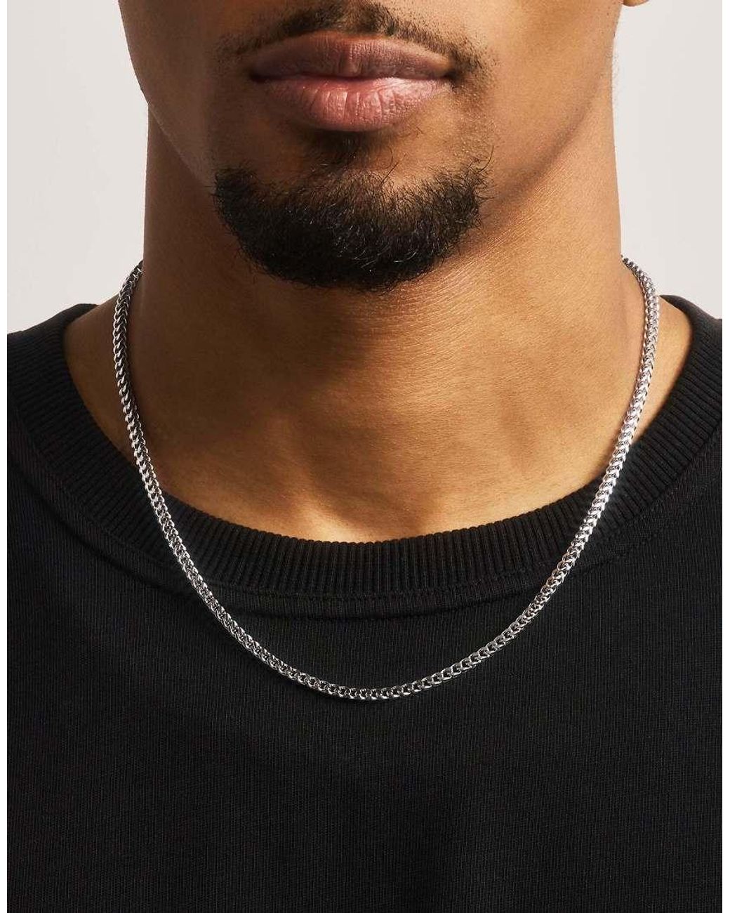 CERNUCCI White 3Mm Franco Chain for men