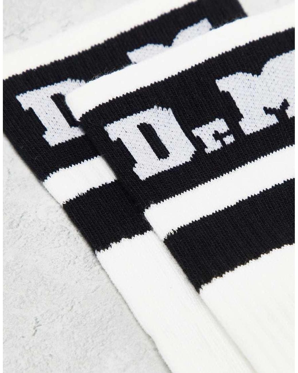 Dr. Martens White Unisex Athletic Logo Socks