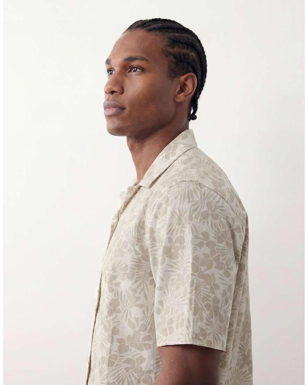 Only & Sons Natural Short Sleeve Shirt for men