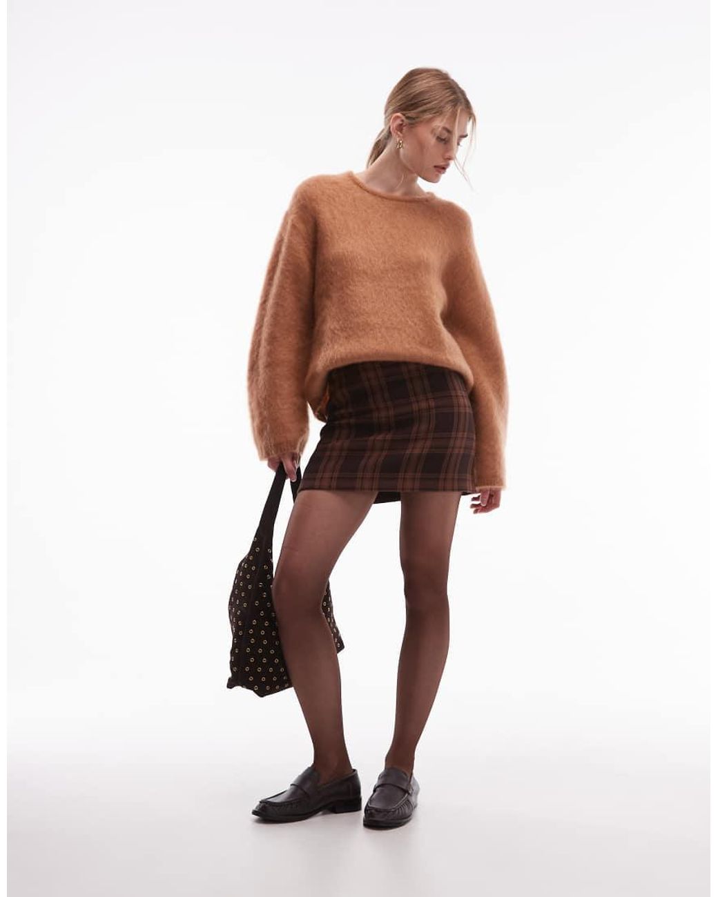 & Other Stories Brown Mini Skirt