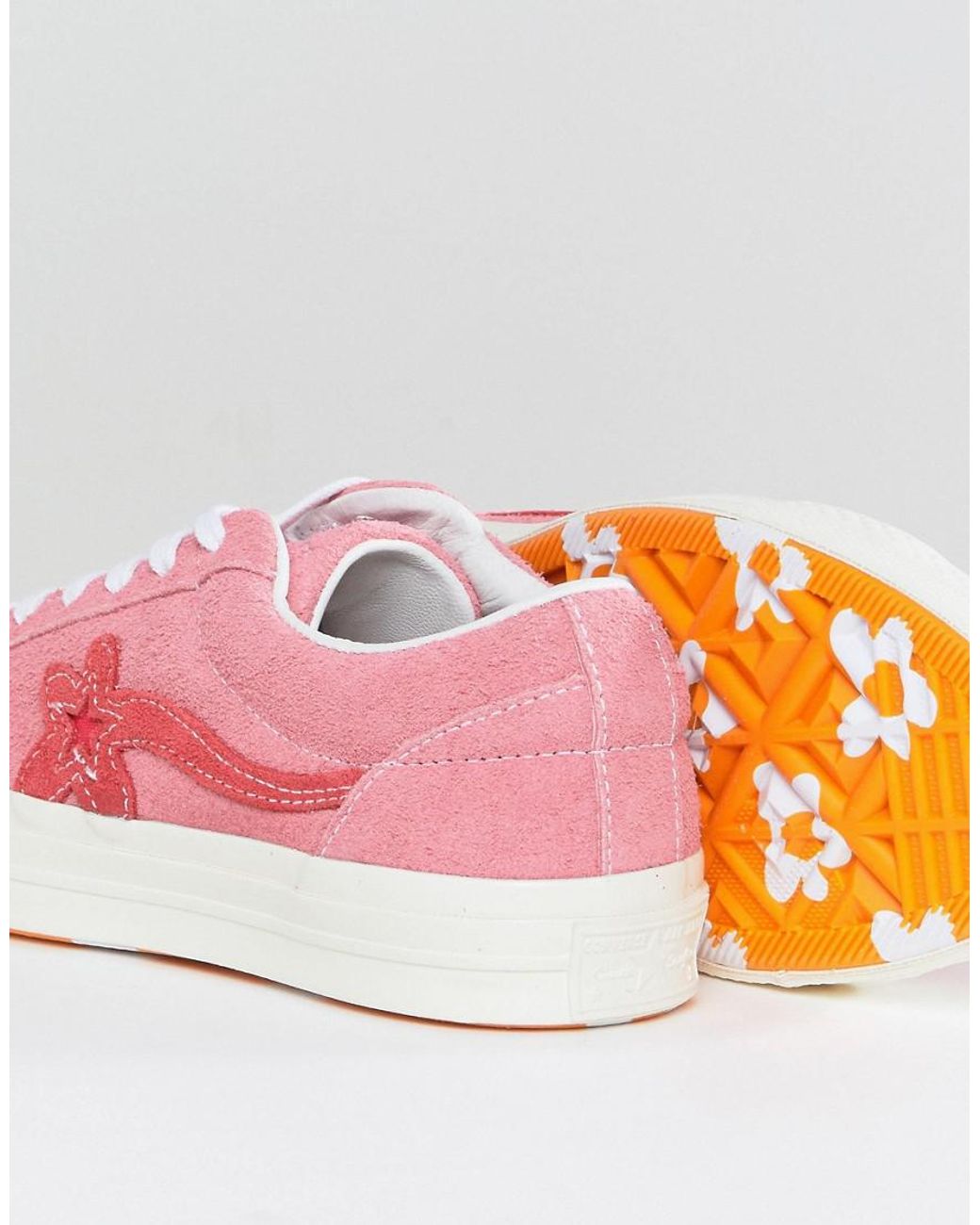 Converse X Tyler The Creator Golf Le Fleur One Star Trainers In Pink | Lyst