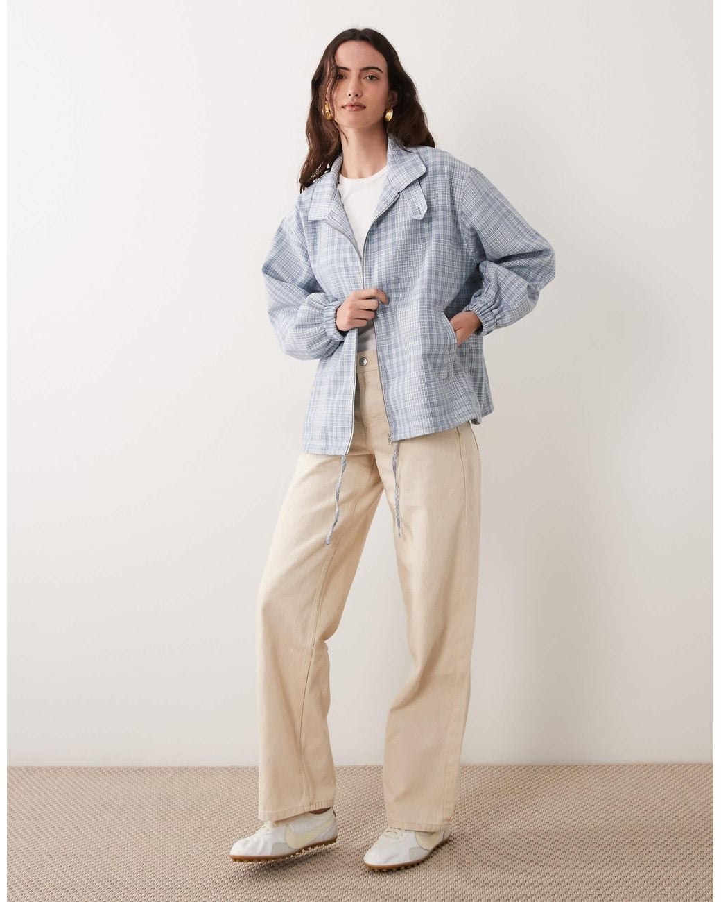 ASOS Blue Casual Harrington Jacket