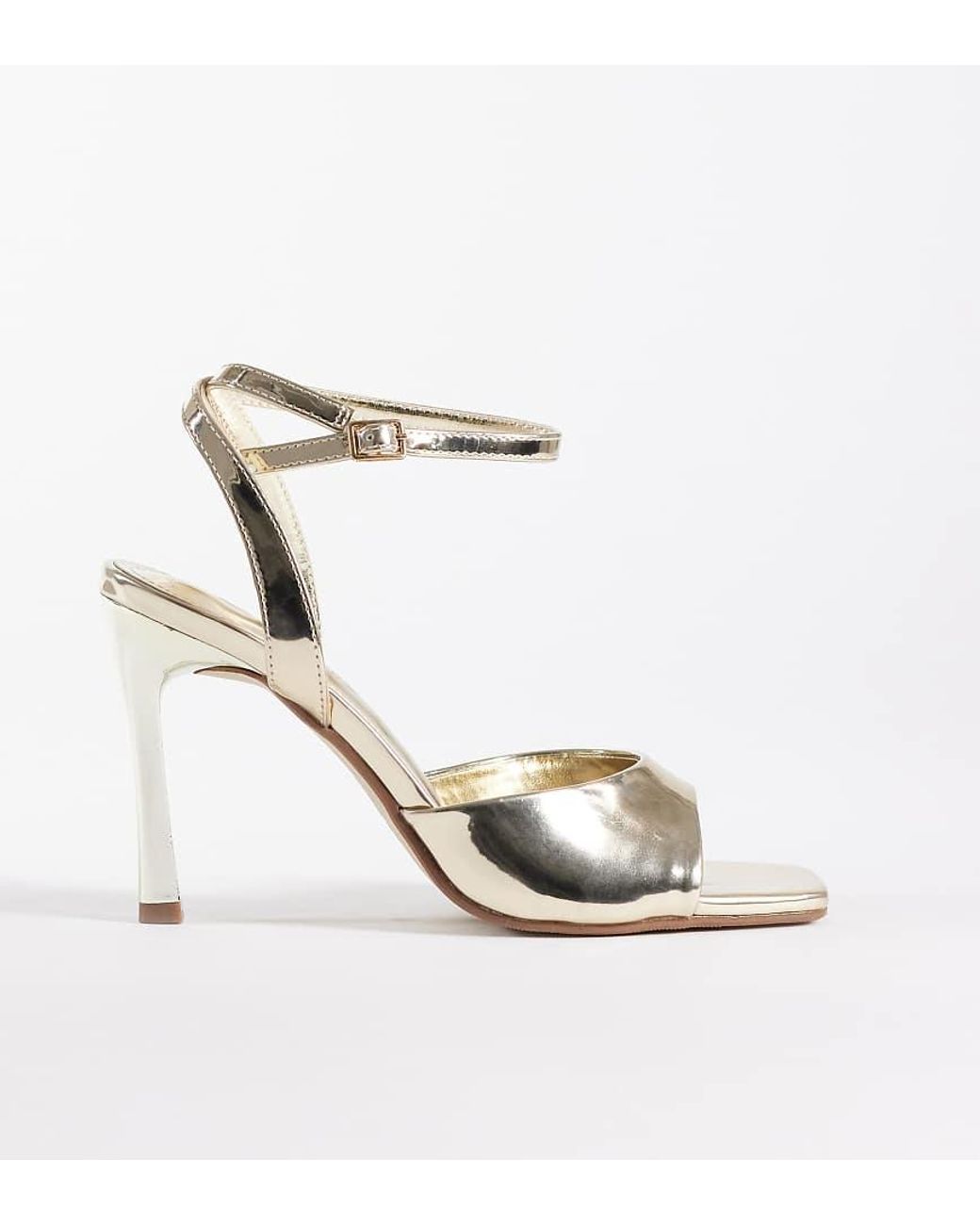 Public Desire White June Heeled Sandals