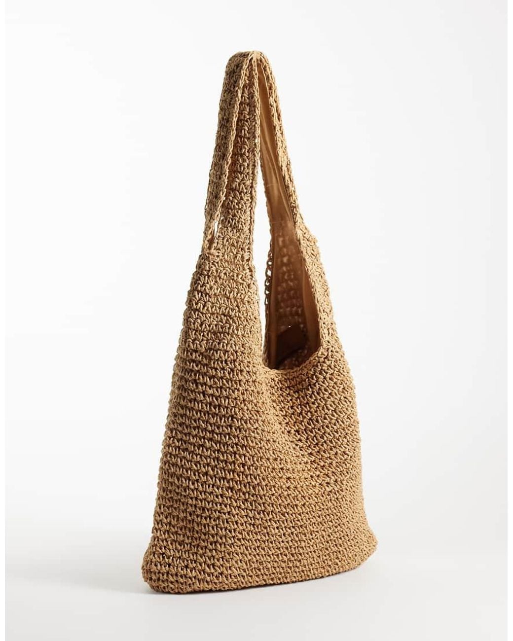 ASOS Brown Straw Tote Bag for men