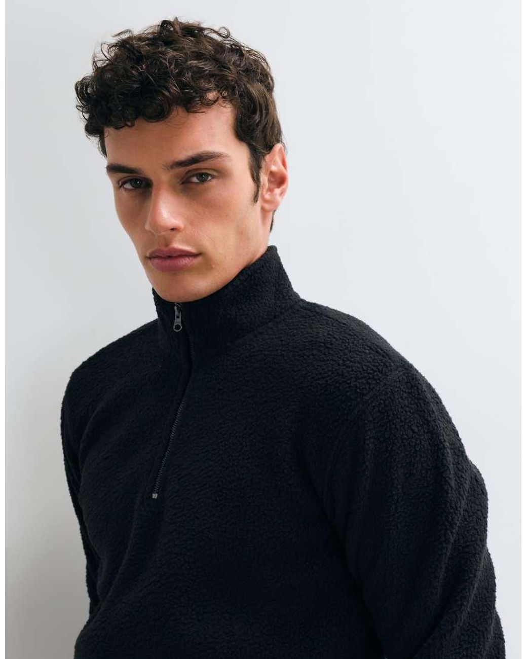 Only & Sons Blue Quarter Zip Fleece for men
