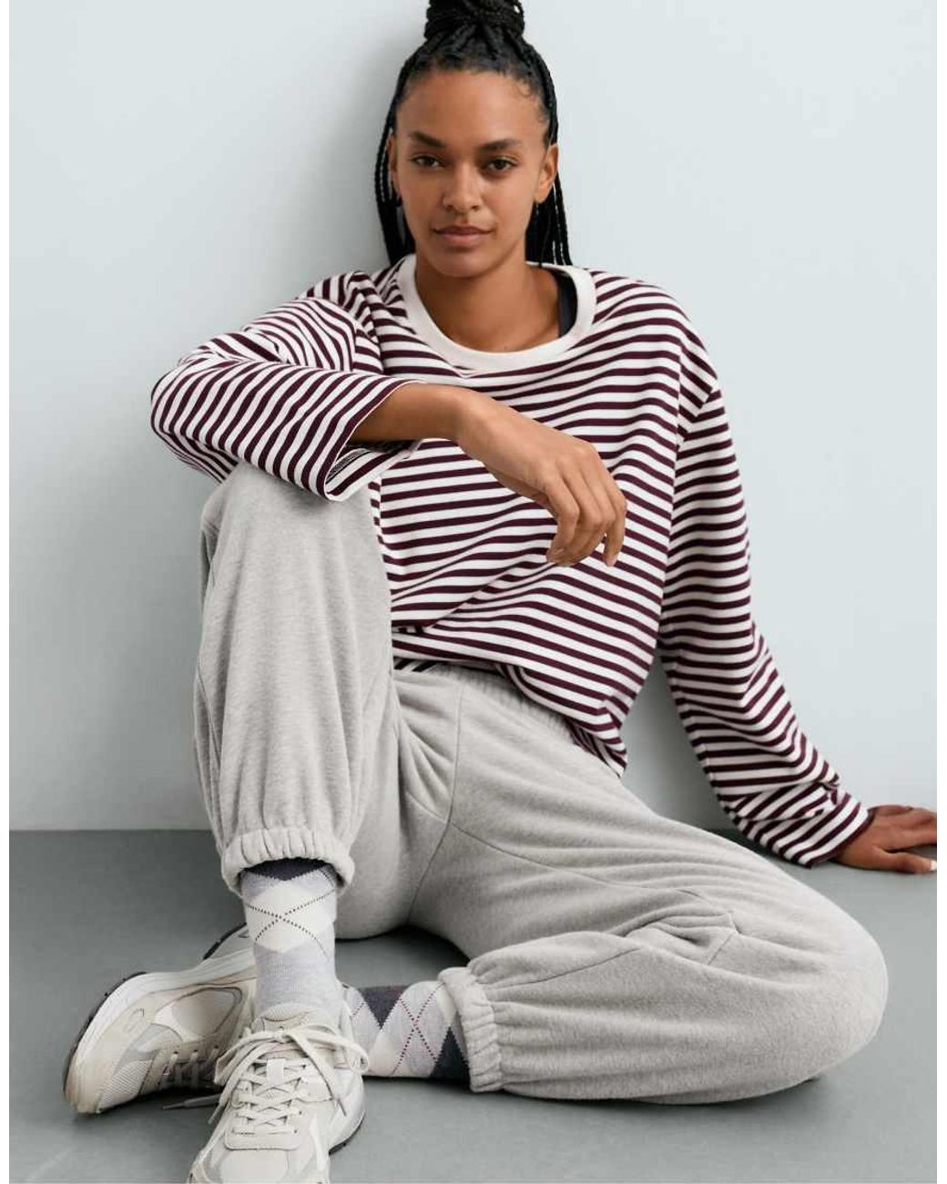 Oysho White 5 Pairs Of Classic Socks With Cotton