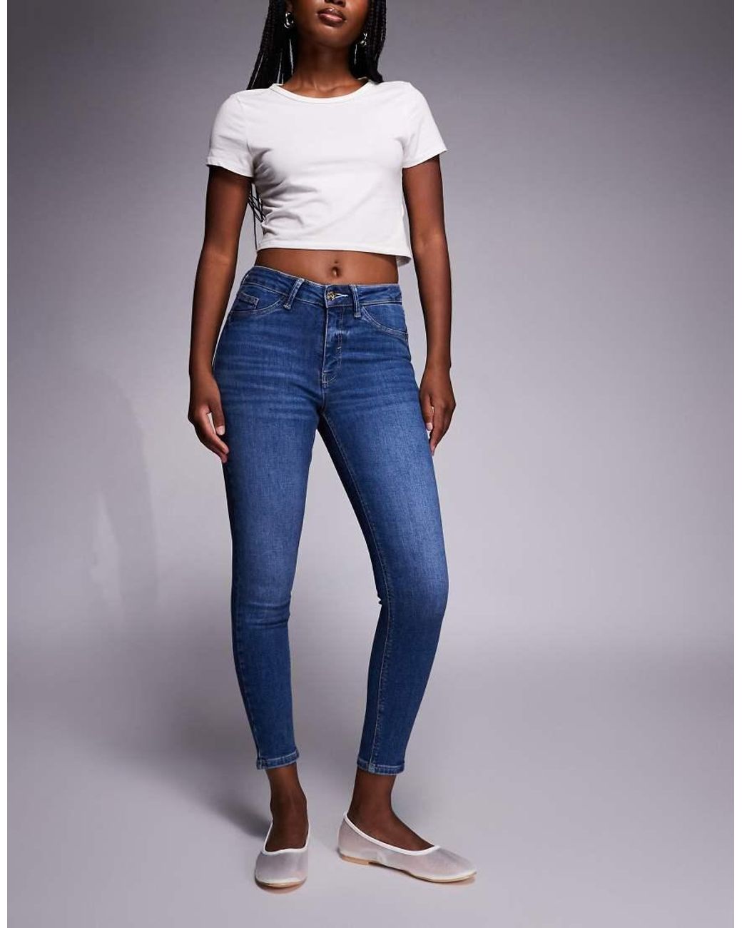 River Island Blue Sculpt Skinny Jeans