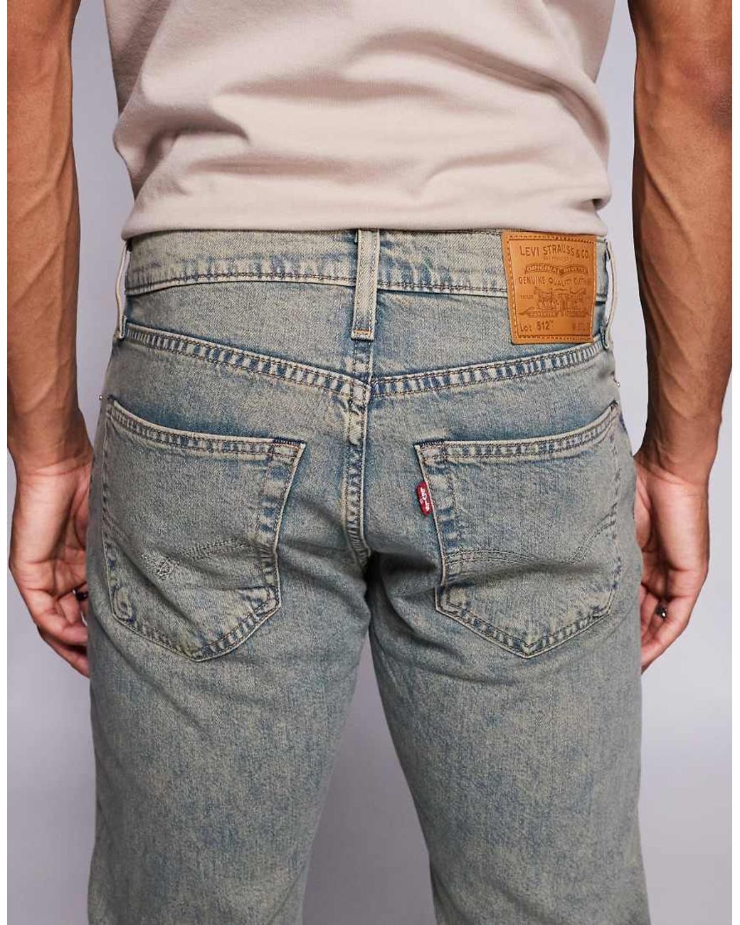 Levi's Gray 512 Slim Tapered Jeans for men