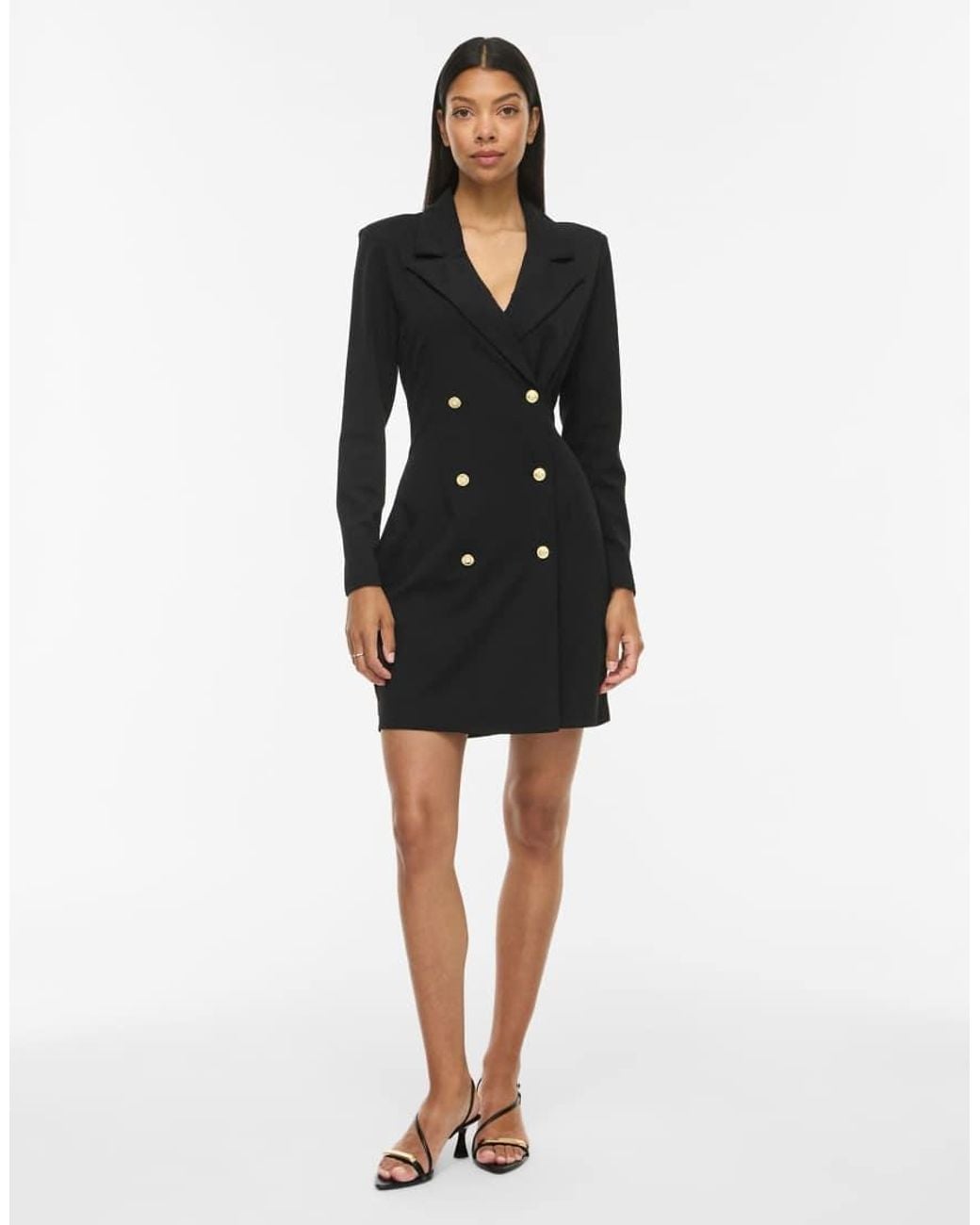 Vila Black Blazer Dress