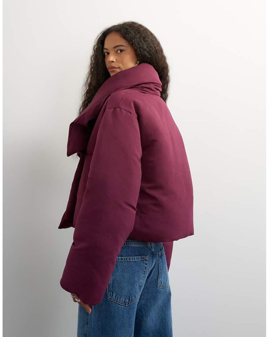 TOPSHOP Black Pillow Puffer Jacket