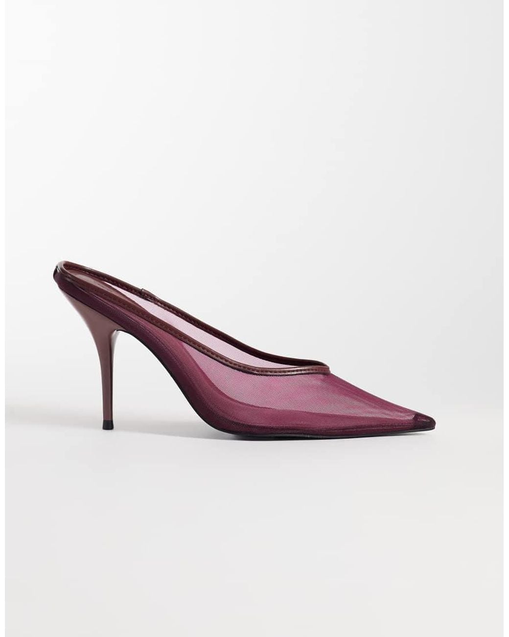 ASOS Purple Prism Mesh Stiletto High Heeled Mules